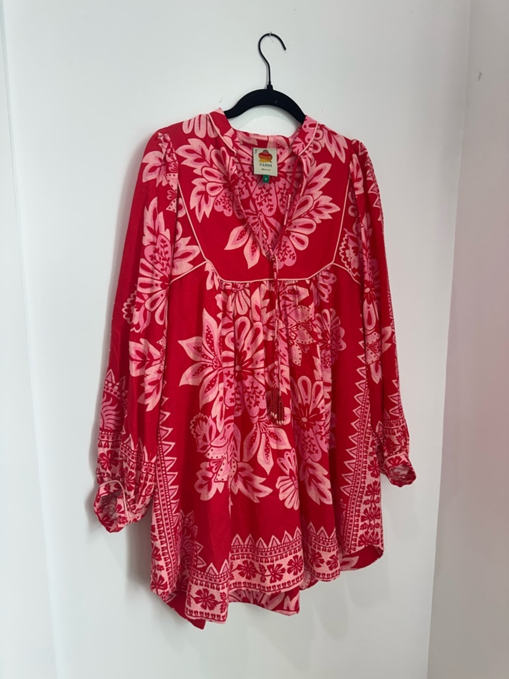 Farm Rio Tapestry Long Sleeve Mini Dress - Picture 4 of 5